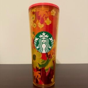 Starbucks Tumbler Limited Edition Venti 24 oz Mod Floral 70s Inspired